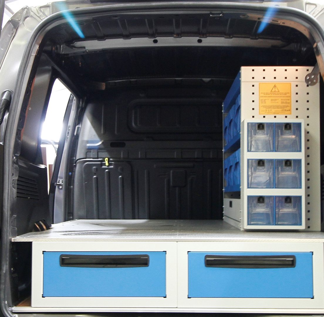 false floor drawers for van