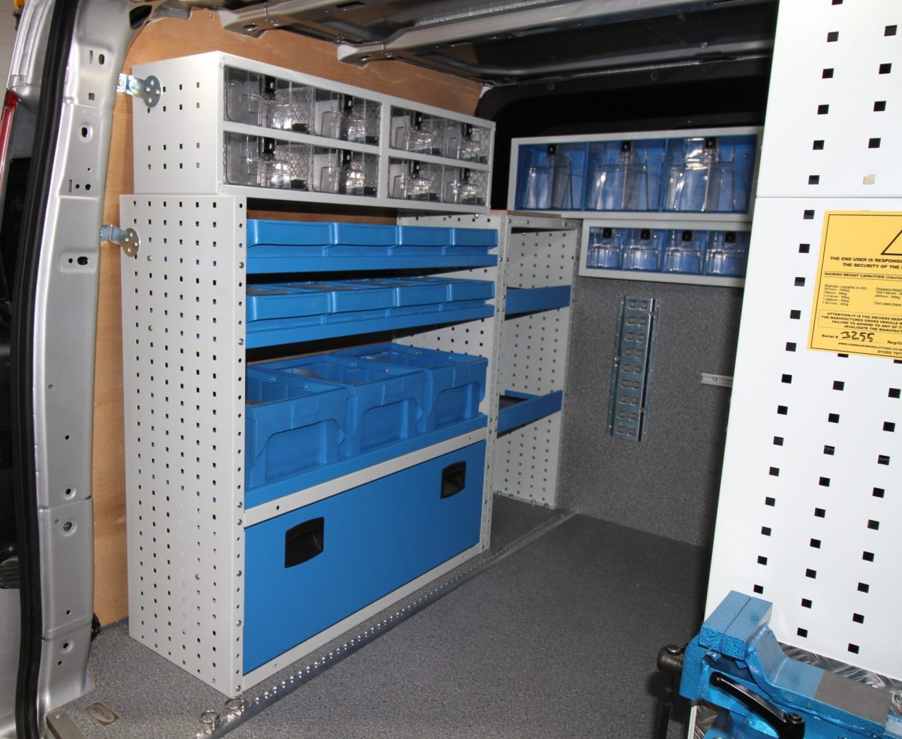 small van racking storage