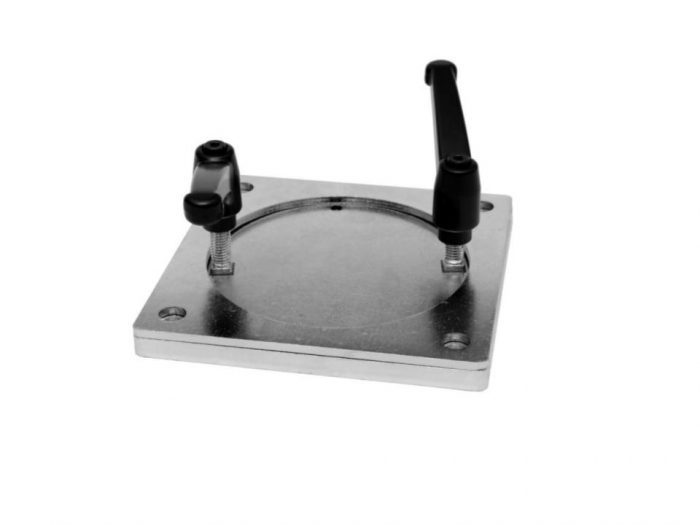 van vice rotating plate with quick lock off handles
