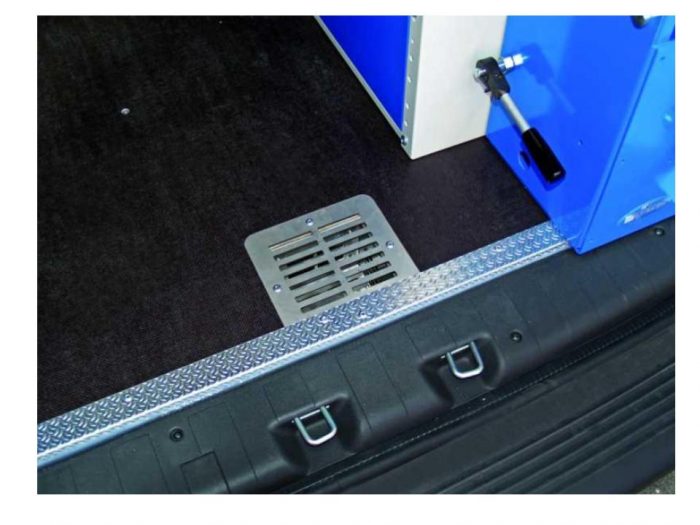 floor vent for air ventilation in a van