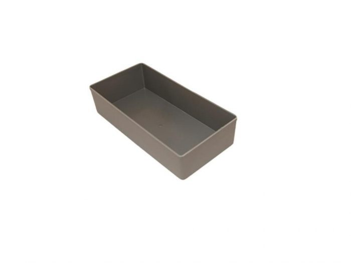 Plastic container for metal cases grey p4065