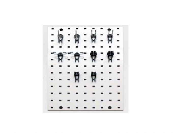 van tool board metal with perforated holes use with tool hooks