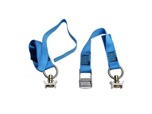 Pair of straps with buckle and fittings for milled rail