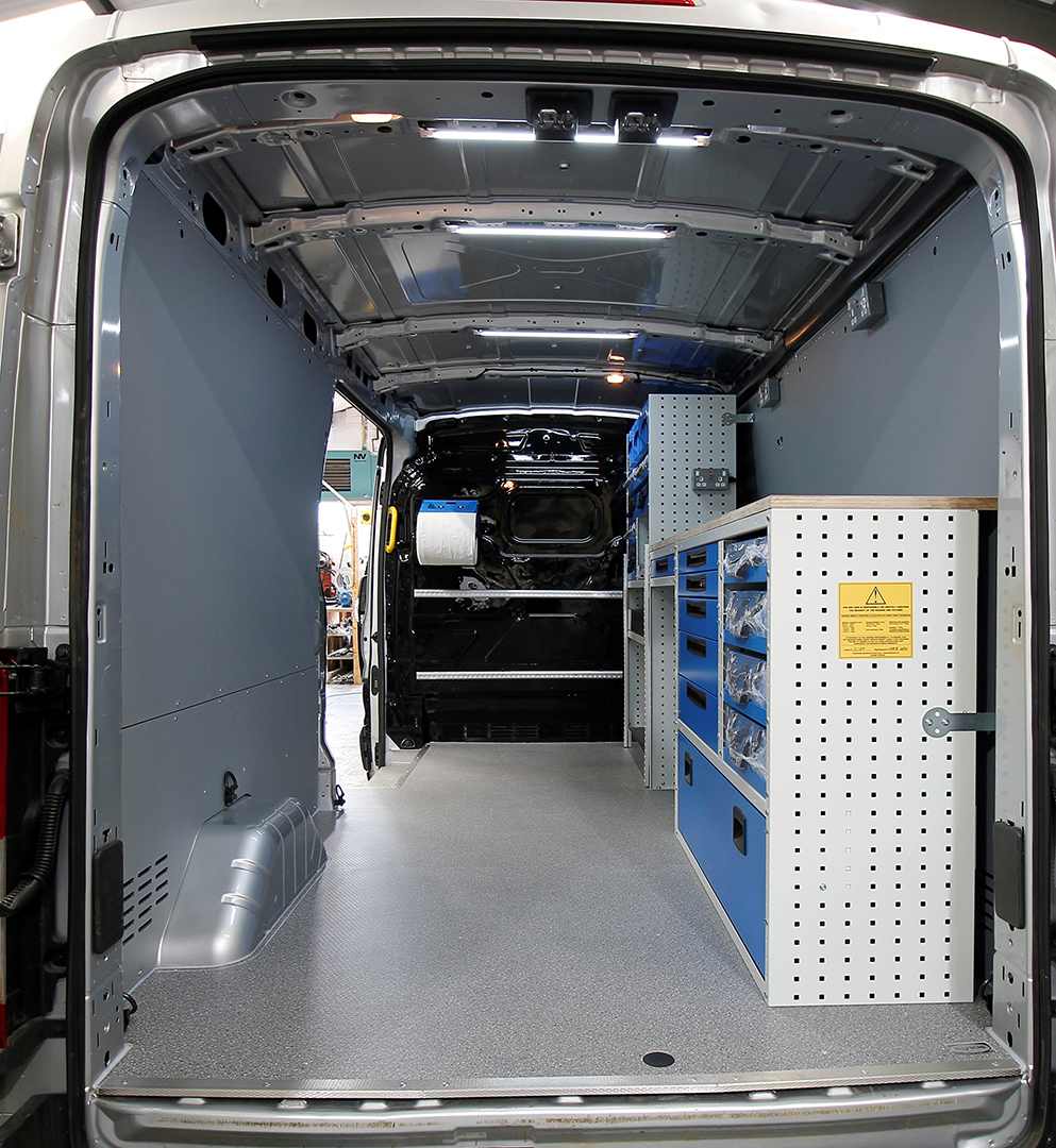 Ford Transit Van Racking For Aviation Maintenance