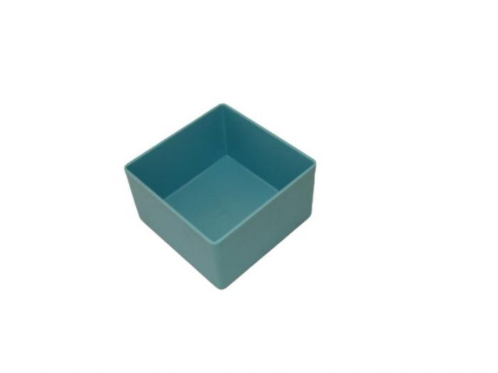 Plastic container for metal cases azure p4050
