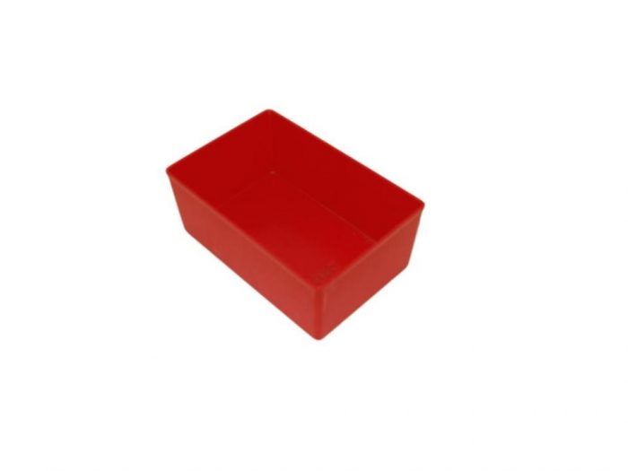 Plastic container for metal cases red p2065