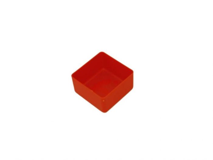 Plastic container for metal cases red p4010