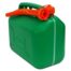 plastic fuel can 10 ltr green with spout