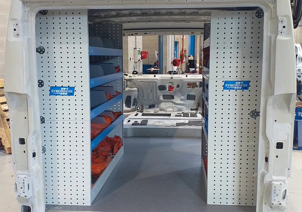 Syncro racking before impact testing in Italy test centre
