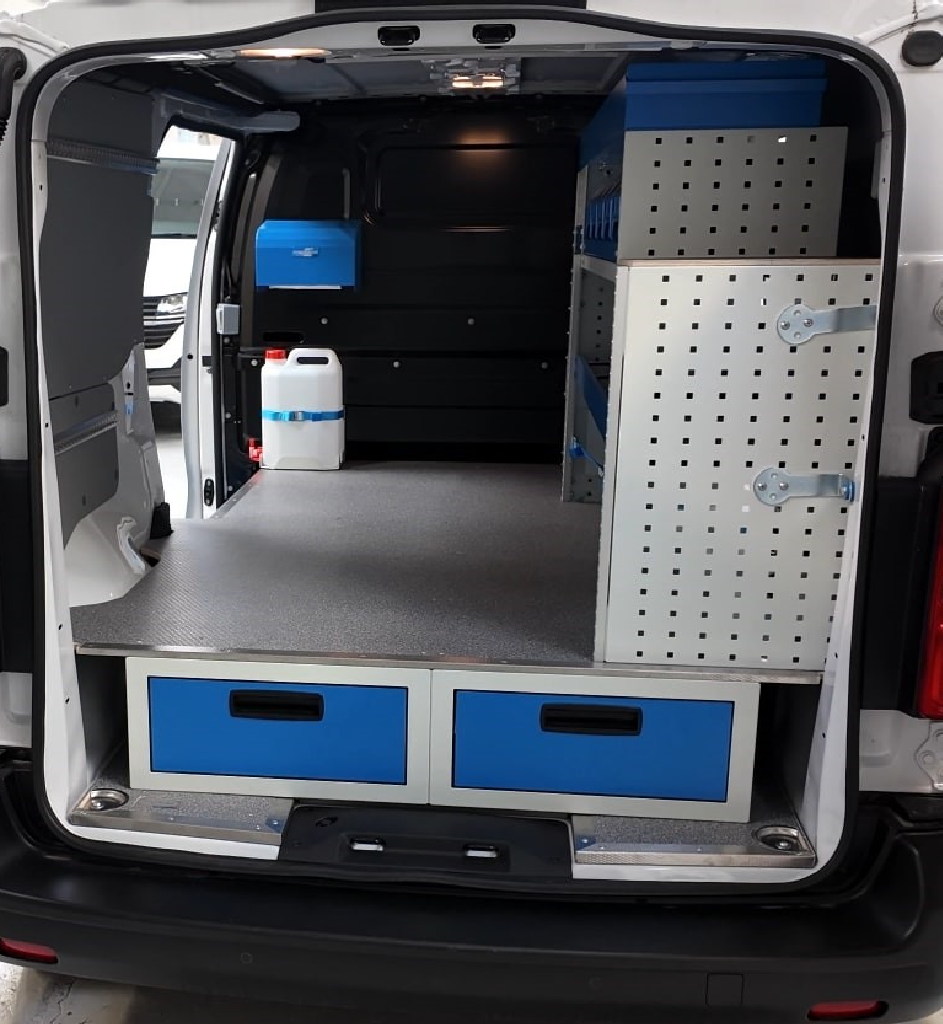 underfloor drawer kit in service van