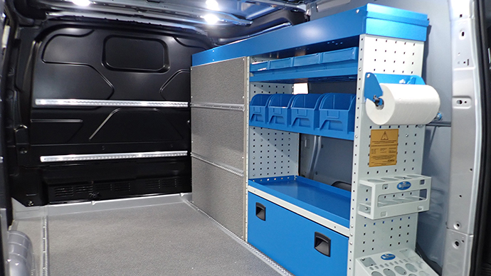 Drainage industry van racking