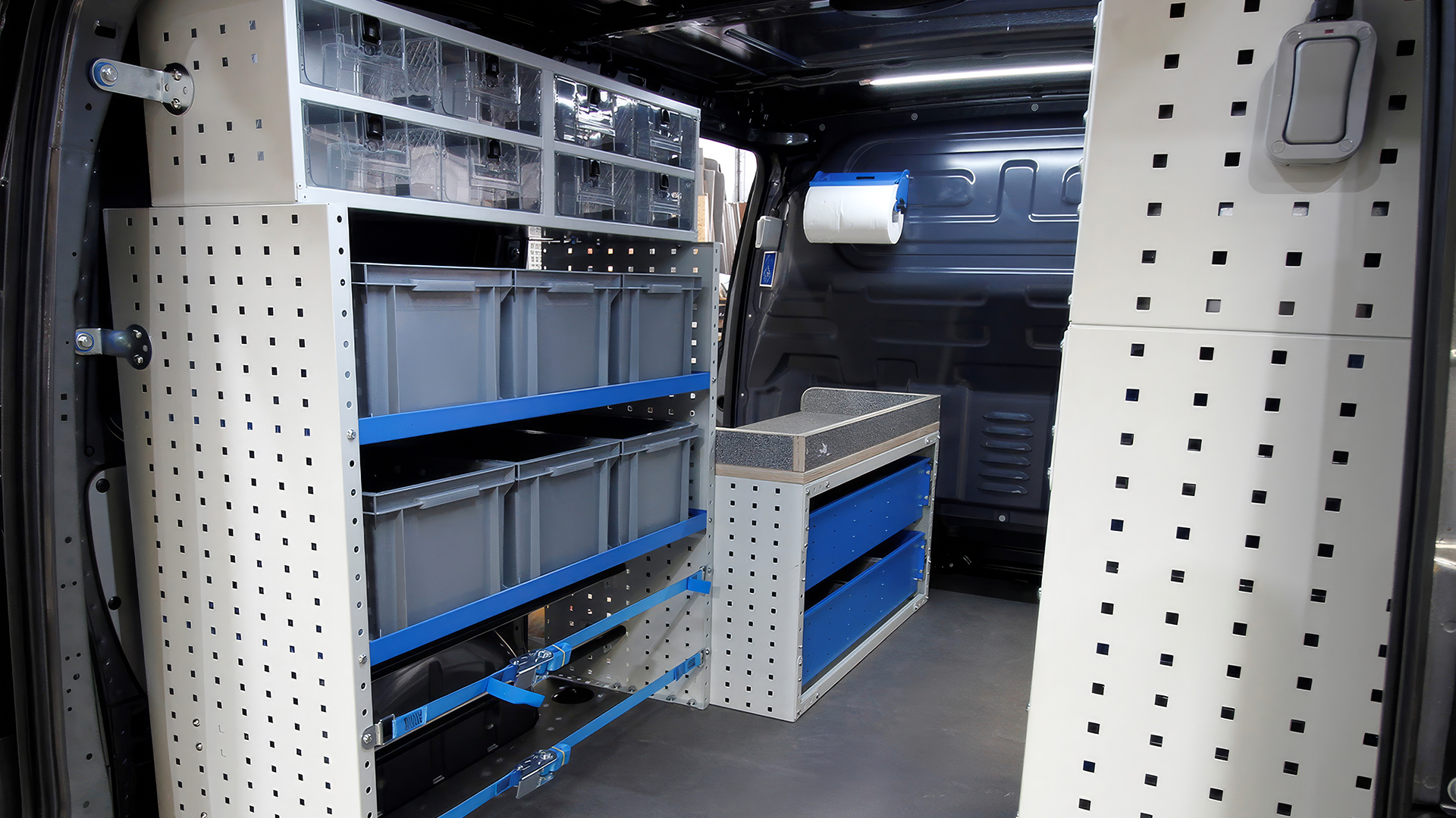 Electrician van racking