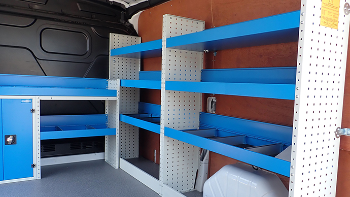 Gardening van racking