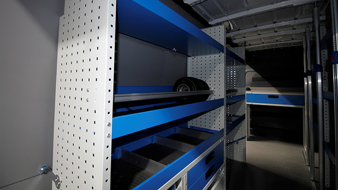 Motorsport van racking
