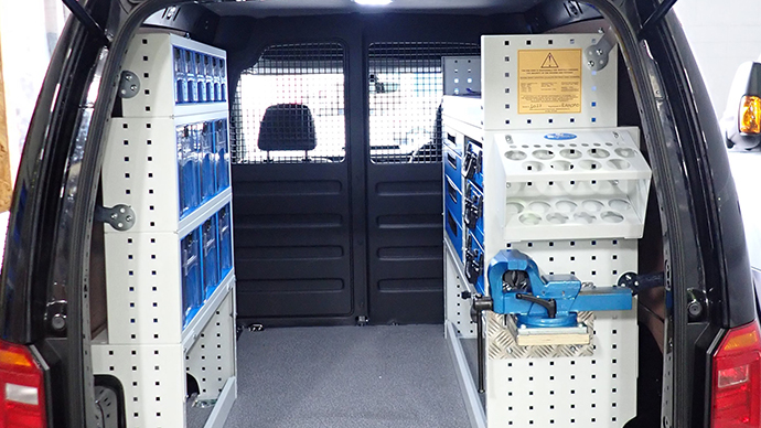Plumbing van racking