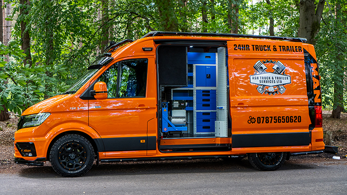 Service van racking