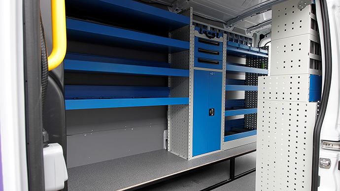 Telecoms van racking