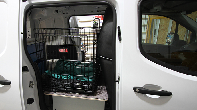 Veterinarian van racking